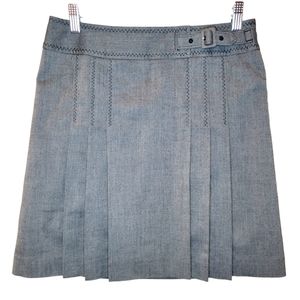 Ann Taylor Loft Gray Pleated Skirt Size 2